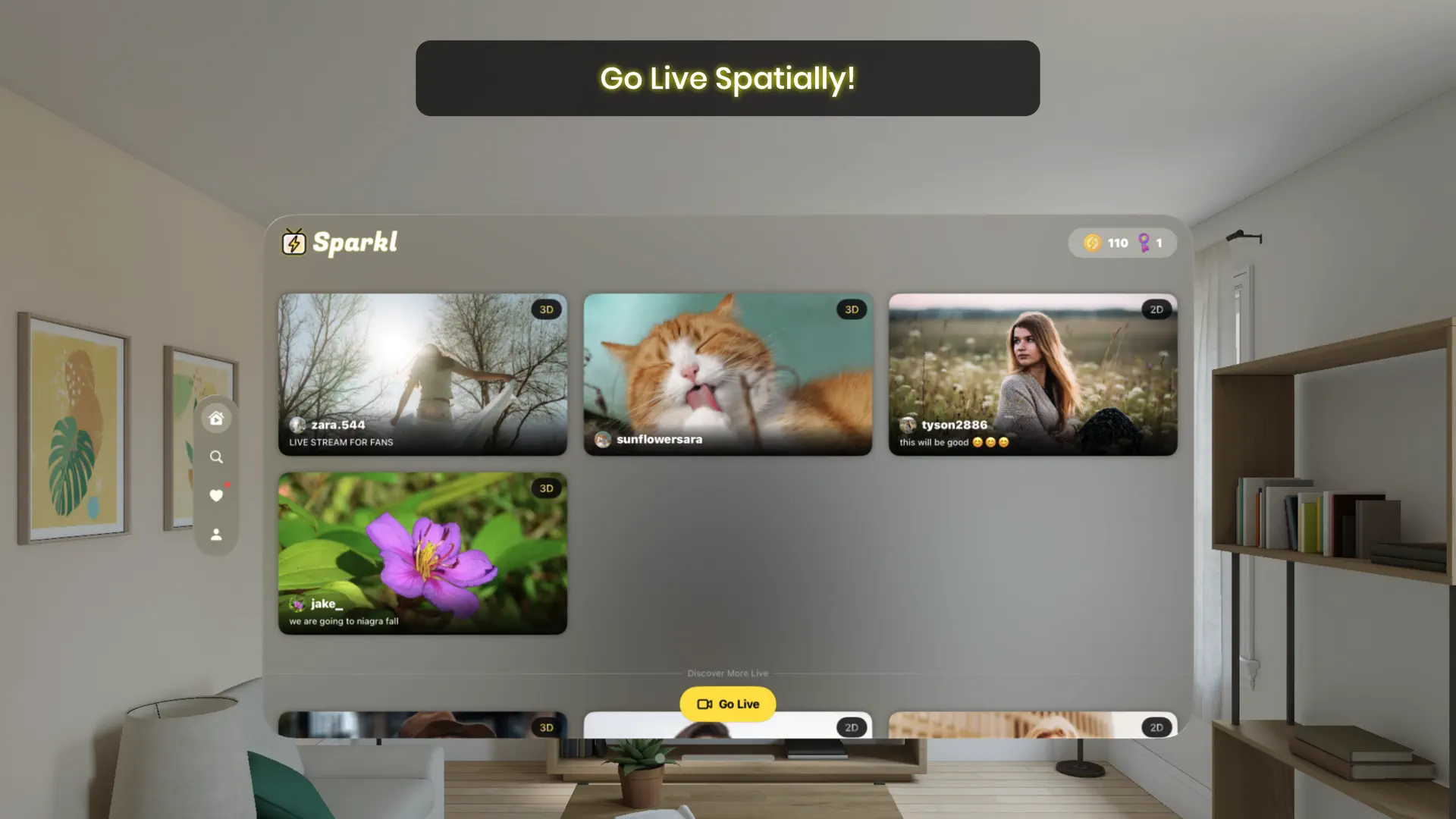 Sparkl - Spatial Live Stream screenshot