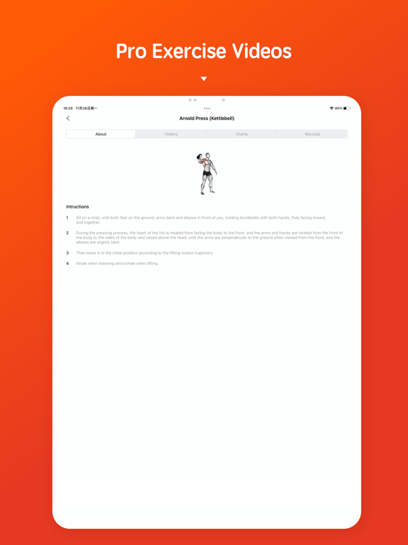 Gym Workout Tracker . iPad screenshot 5 - Health & Fitness app