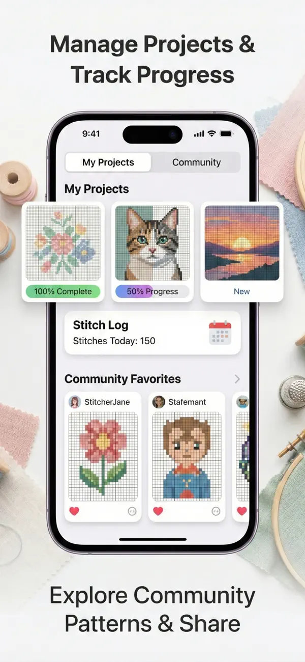 #3. CrossCraft - Pattern Maker (iOS) Ved: murat ulug