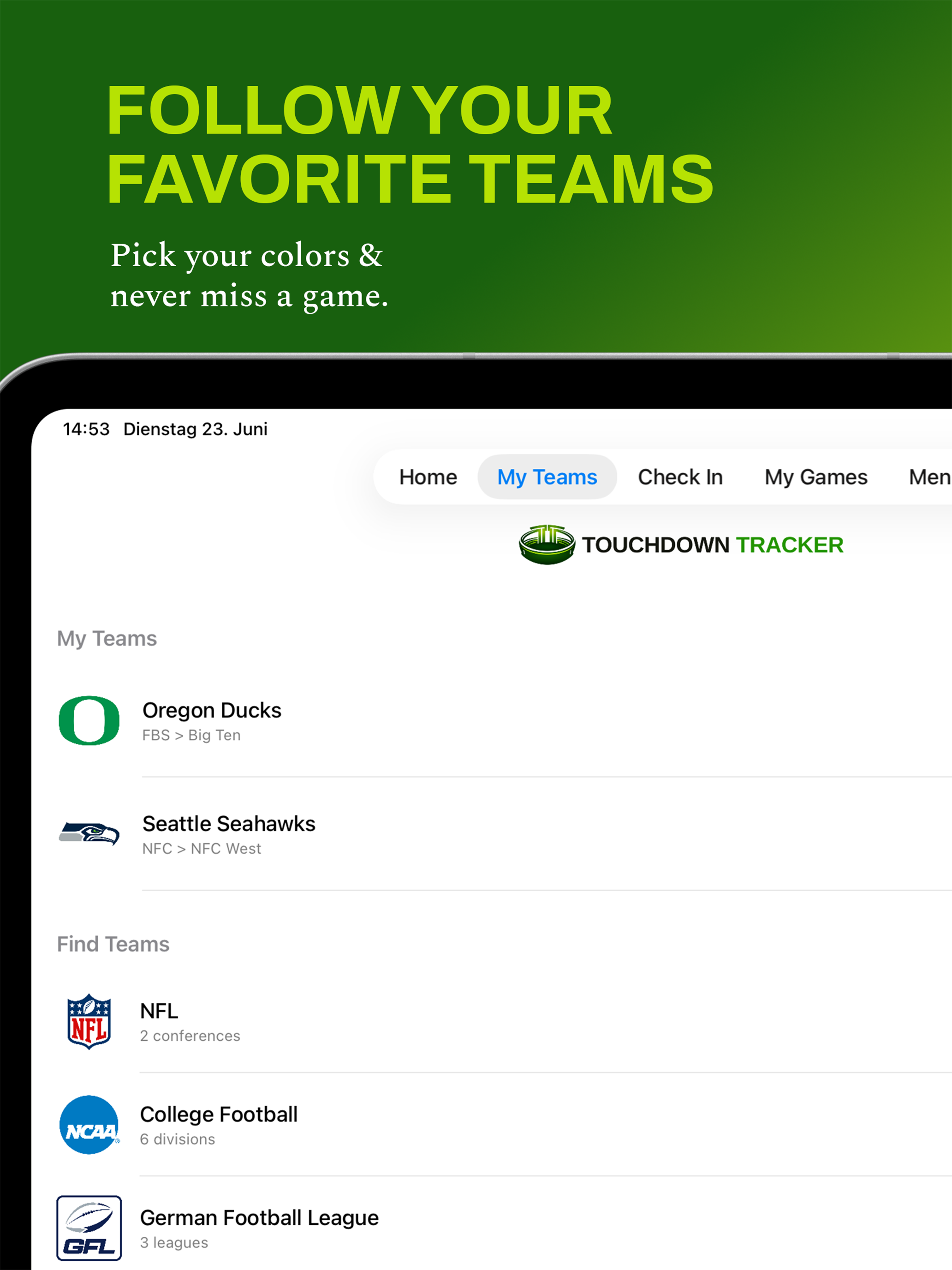 Touchdown Tracker screenshot 11
