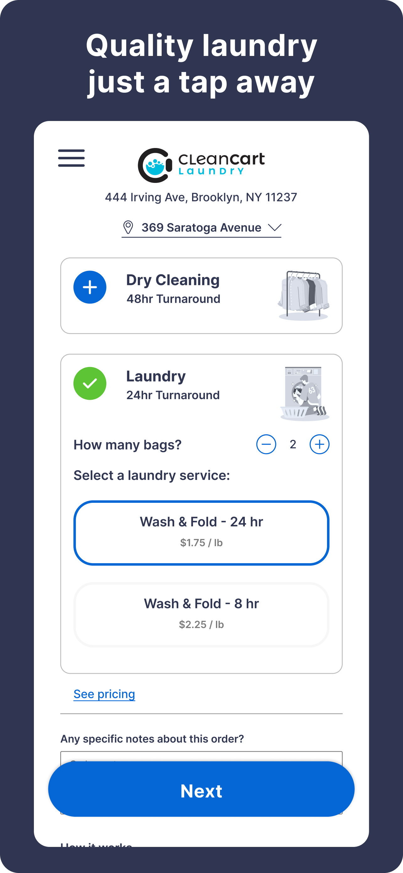 Cleancart Laundry