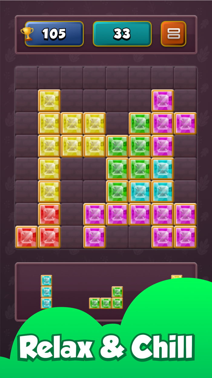Gems Puzzle - Matching Blocks
