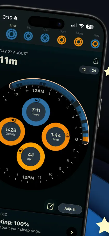 Screenshot 3 di 6 di AutoSleep: Watch Sleep Tracker