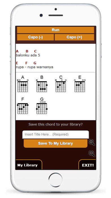 Guitar Chord Transposer Simple Screenshot