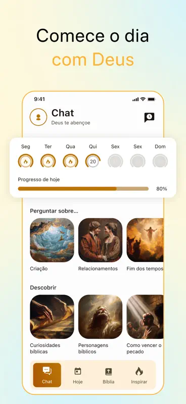Bíblia Chat: Versículo do Dia screenshot 1 of 10