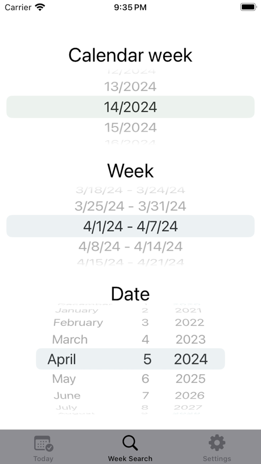 #7. Week Number Pro (iOS) 由: Daniel Mensch