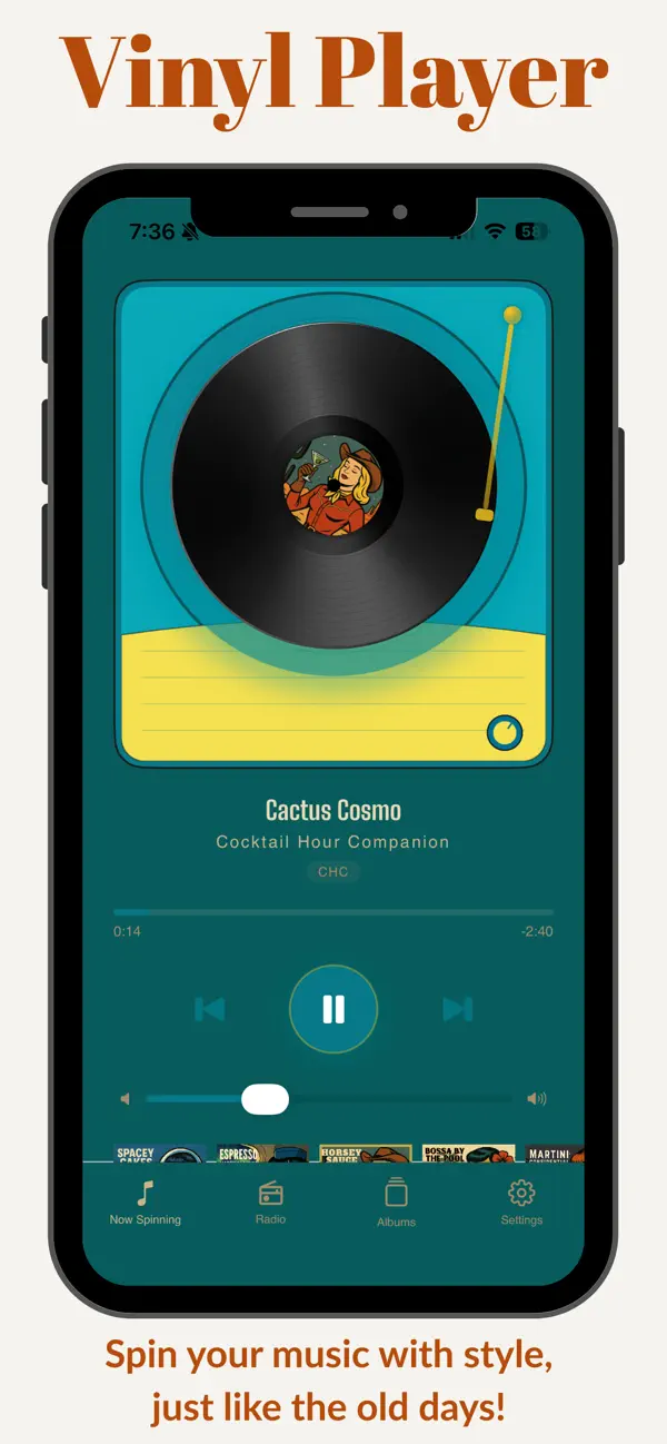 CHC: Lounge Music Player on iPhone