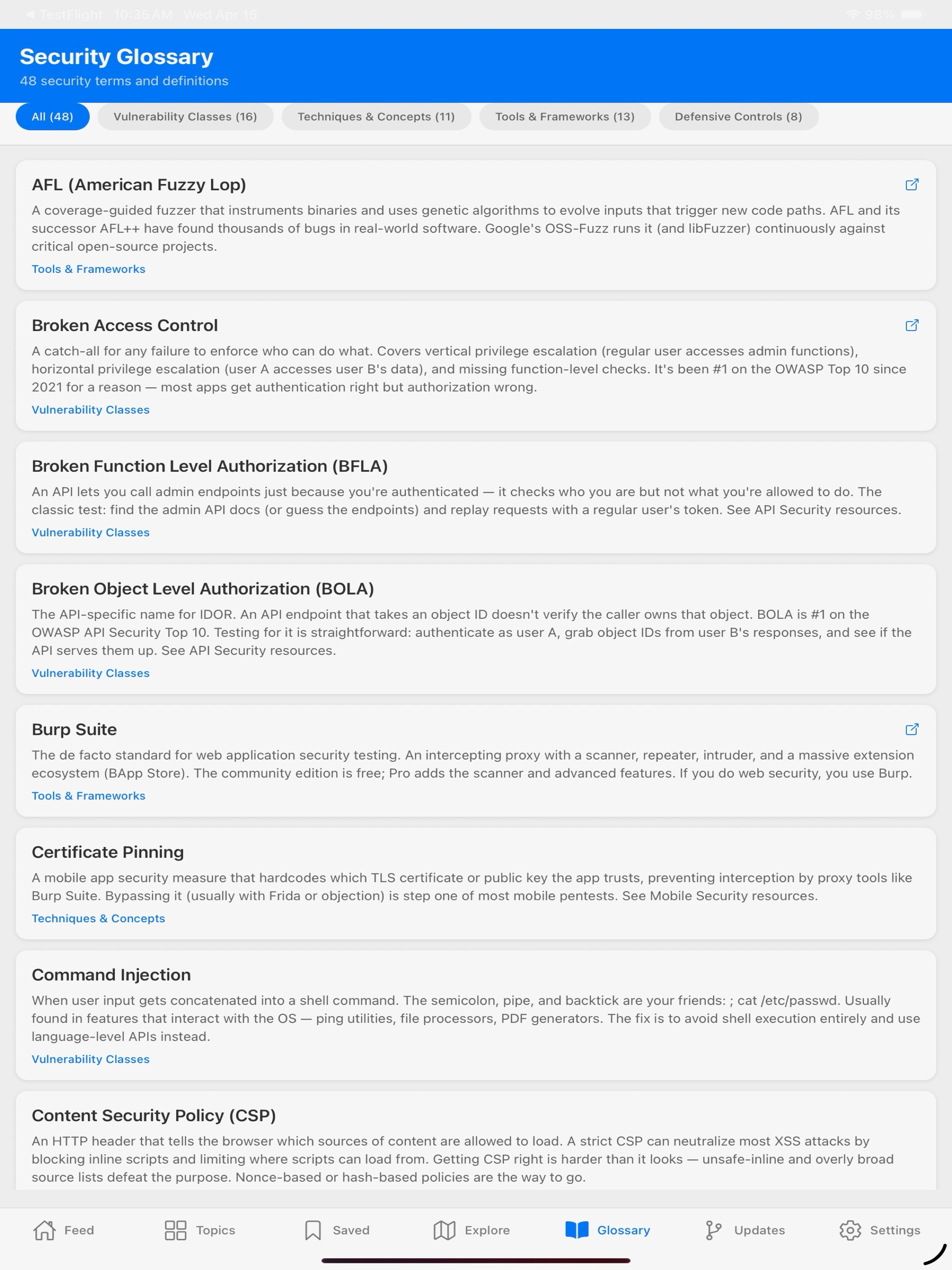 AppSec.fyi Mobile screenshot 12