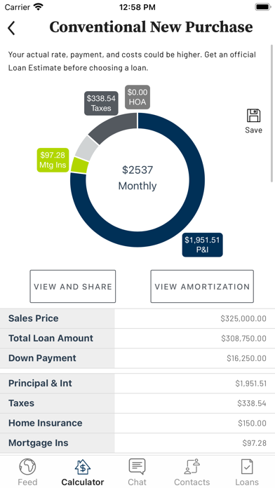 MHC Mortgage Screenshot