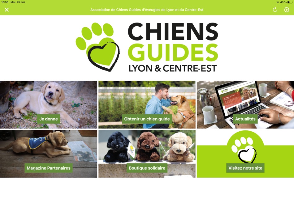 #1. Chiens Guides Lyon Centre Est (iOS) Podle: Association de chiens guides d'aveugles de Lyon et du Centre-Est