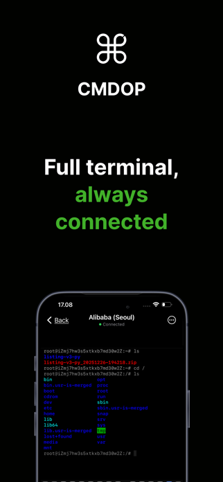 Cmdop: Remote Terminal & SSH Screenshot 3 of 4