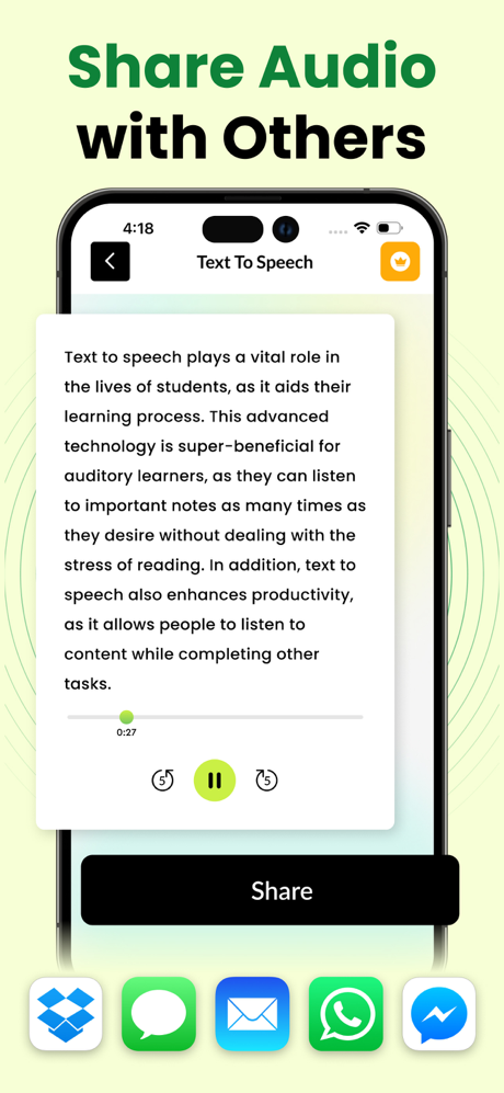 Text to Speech : Book Reader screenshot 6