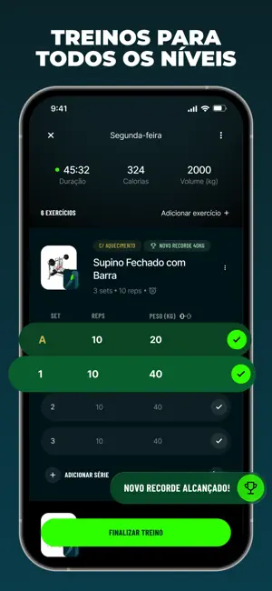 Befit: Plano e Treino Academia iPhone screenshot 3