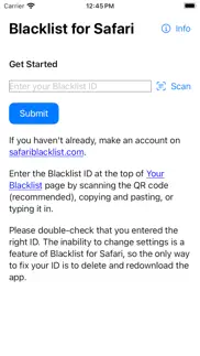 blacklist for safari iphone screenshot 3