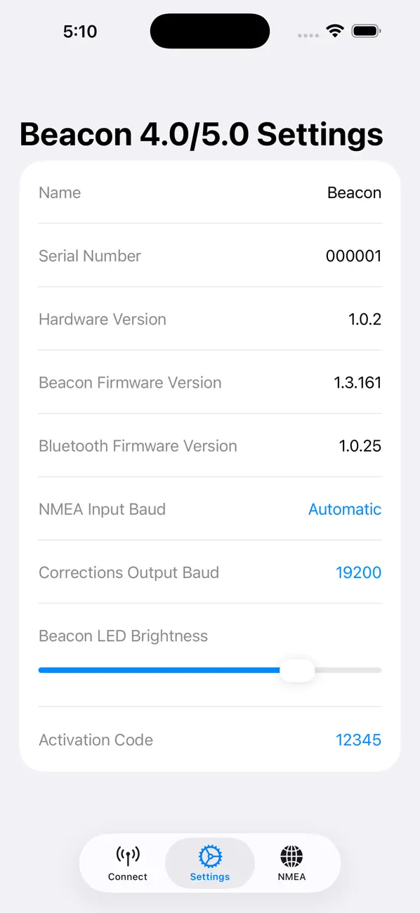 Screenshot #3 pour GRTech Beacon 4.0/5.0 NTRIP