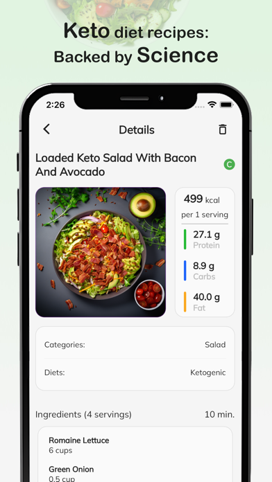 Keto Diet Food Diary Screenshot