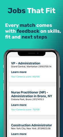 Careeria - AI Job Search Coach iPhone screenshot