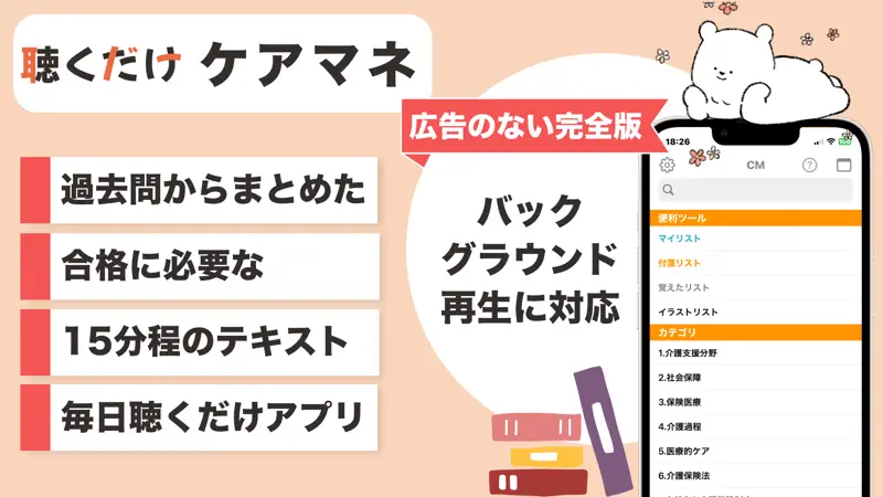 ケアマネ 聴くだけアプリ（完全版） screenshot 1 of 2
