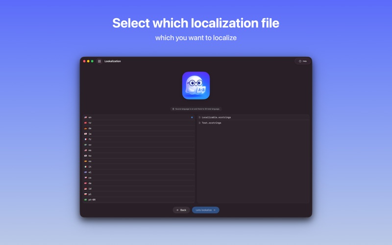 Lookalization screenshot
