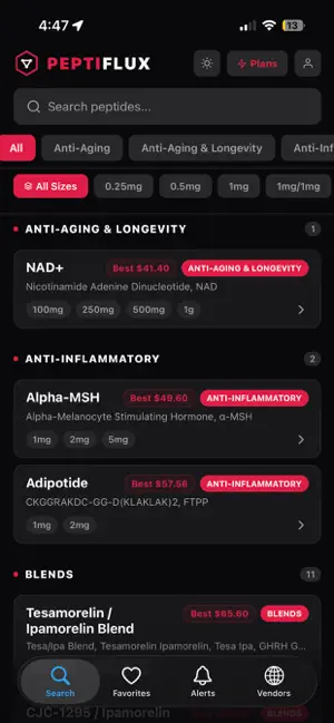 PeptiFlux screenshot 1