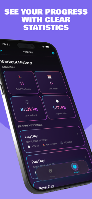 FitFlow: Workout Tracker Screenshot 3 of 5