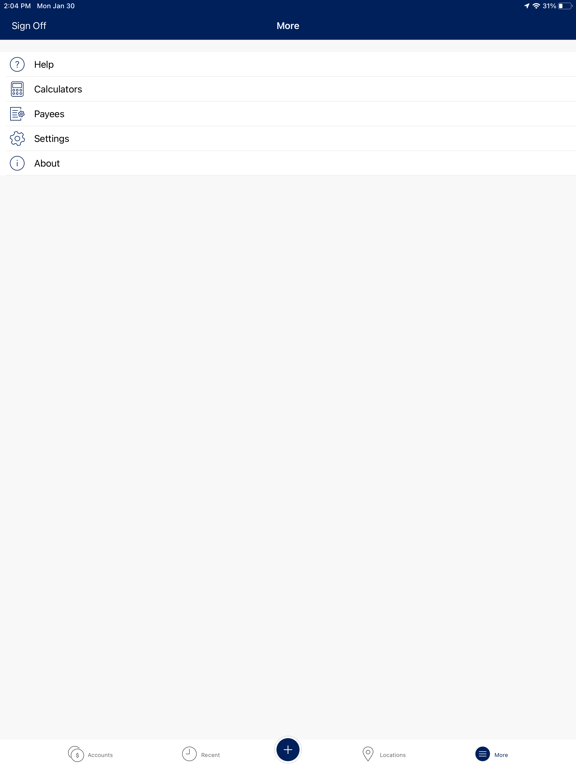 Ixonia Bank Mobile iPad screenshot 8 - Finance app