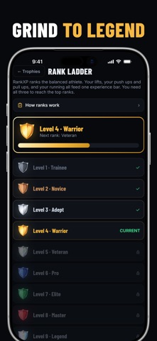 RankXP: Gym & Workout Tracker Screenshot 2 of 8