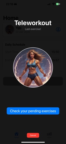 Teleworkout screenshot