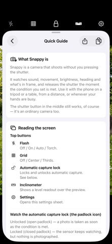 Snappy - Interactive Camera iPhone screenshot