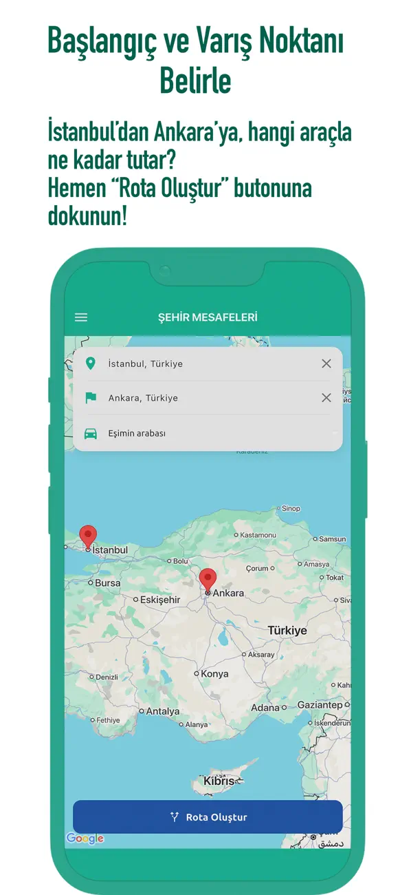 Screenshot #2 pour Şehir Mesafeleri
