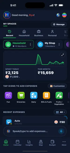 Habitveen: Expense Tracker screenshot 1