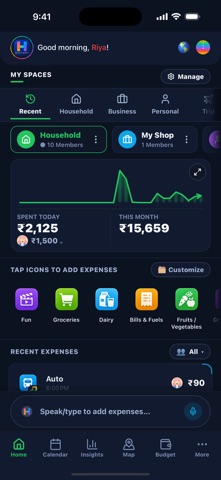Habitveen: Expense Tracker Screenshot 1 of 9