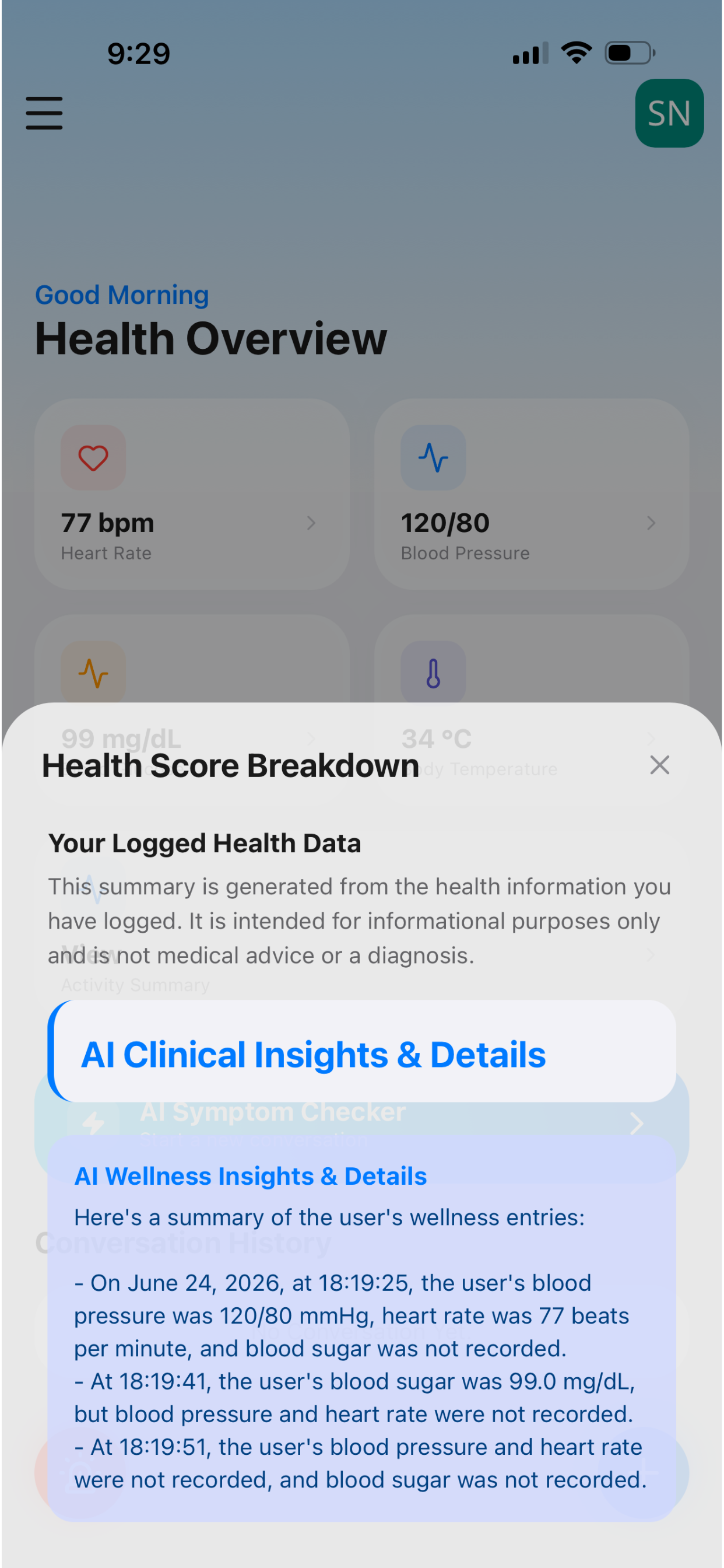 Symptrack