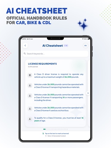 Tennessee DMV Driver Test Prep iPad screenshot