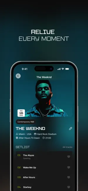 ONGA: Concert Tracker & Diary screenshot 2