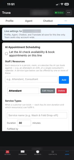 Truva — AI Receptionist screenshot 3