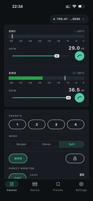 YPA Control screenshot 1