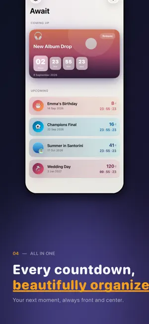 Await - Countdown Timer screenshot 4