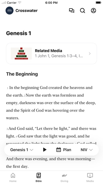 Crosswater Church App