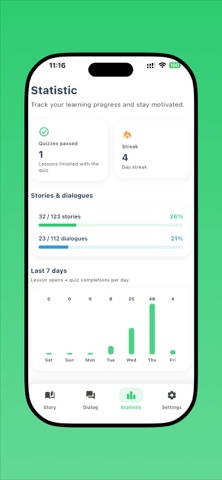 Learn German: Story and Dialog iPhone screenshot