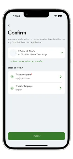 Trent Bridge Tickets iPhone screenshot 5