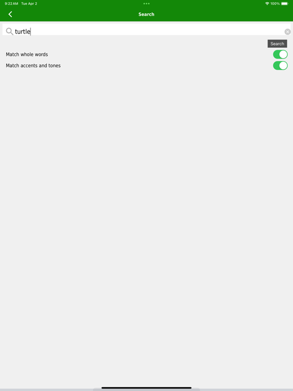 Muscogee Language Dictionary iPad screenshot 5 - Reference app