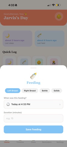 Littlefoot Baby Journal screenshot