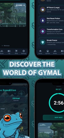 Gymal: Gym Logs & Workout RPG iPhone screenshot
