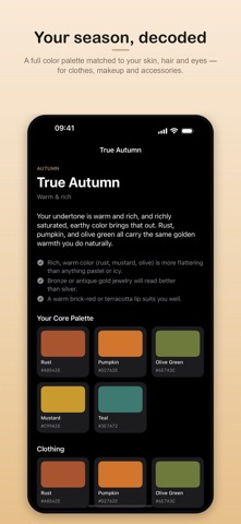 My TrueColors: PersonalPalette iPhone screenshot