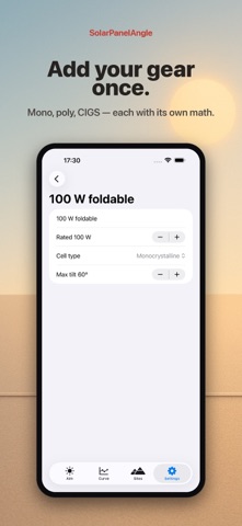 Solar Panel Angle Calculator App Store preview screenshot 8