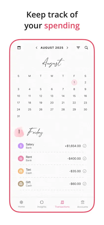 Screenshot 6 von 6 zu Fleur - Budget Planner App