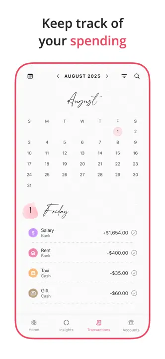 Budget Planner App: Screenshot 6 von 7