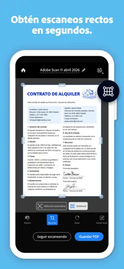 Captura de pantalla de Adobe Scan: Escáner PDF Y OCR en iPhone 5