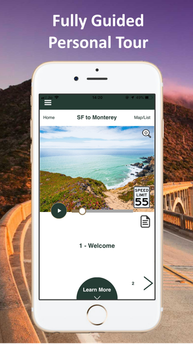 Screenshot 1 of Pacific Coast Highway 1 Guide App
